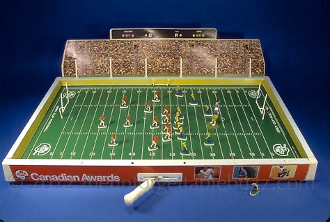 Score big with convenient battery-powered tabletop football The Classic NFL Football Game has been a favorite since 1947. . Vintage electric football game